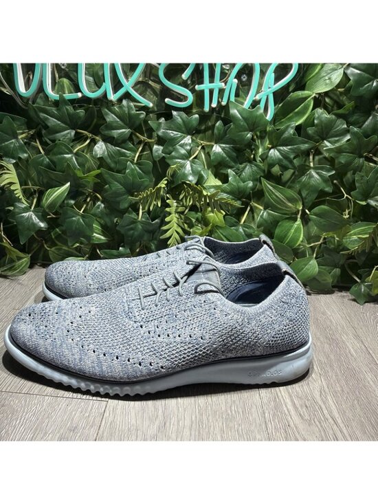 Cole Haan Shoe Mens 14 Blue Original Grand Stitchlite Knit Wingtip Oxford C37195 main image 3